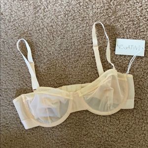 Negative Sieve balconette bra